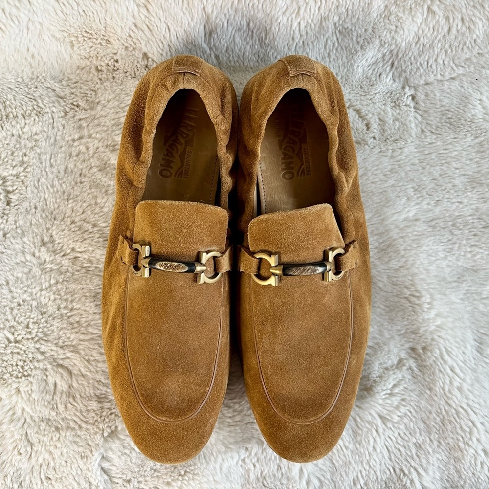 ✨ Salvatore Ferragamo Horsebit Suede Drivers - US Mens Size 12 ✨
